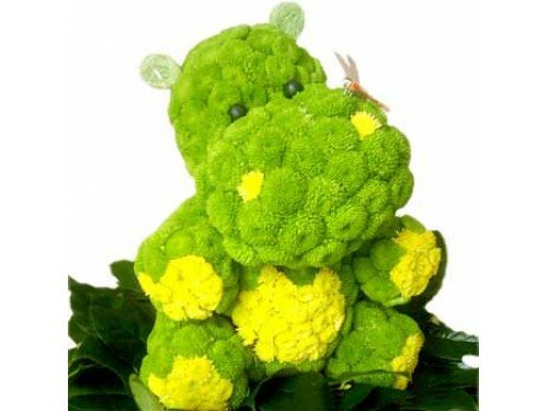 Hippopotamus of flowers​– купить цветы в Киеве, Днепропетровске ​и